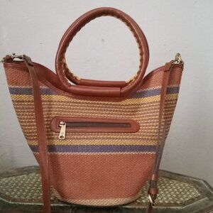 New, Patricia Nash Large Straw Handbag